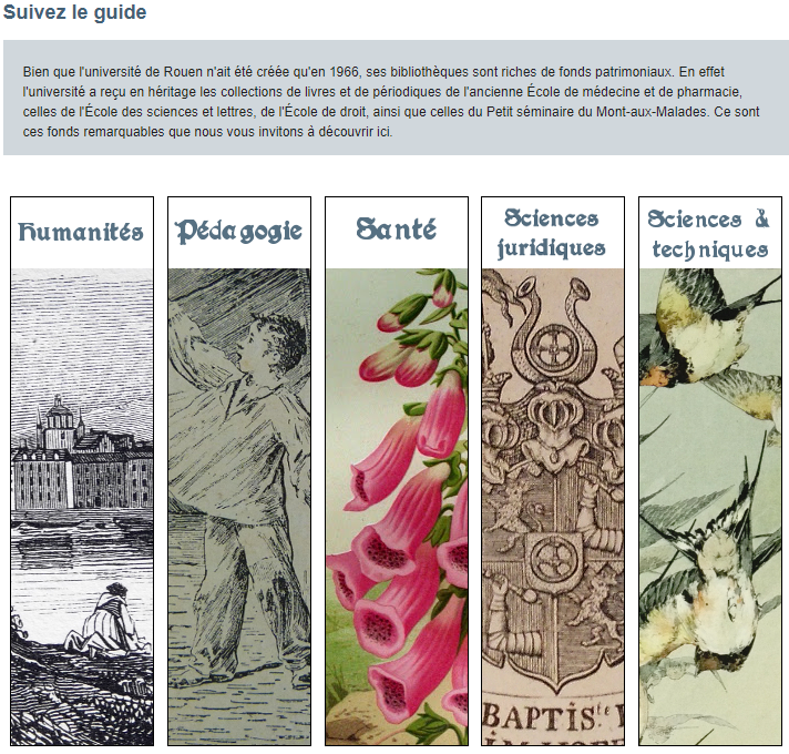 Découvrez les collections étonnantes, remarquables et anciennes de la Bibliothèque de l'Université de Rouen Normandie
http://documentation.univ-rouen.fr